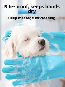 Anti-scratch Waterproof Cleaning Pet Bathing Glove