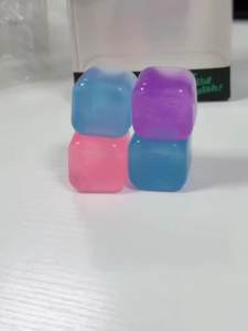 Needohs new mini ice cube maltose toy for children a slow-rebound stress-relieving toy for kids.
