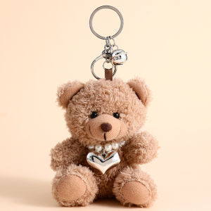LONGKUI | Cute Plush Teddy Bear Keychain for Girls and Couples