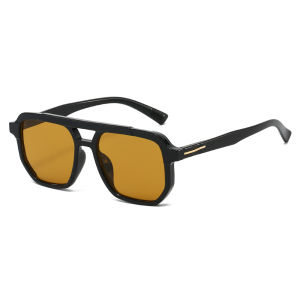 2025 Double Beam Square Sunglasses Men Women Line Decoration Suitable for All Aviation Style Sun Shades