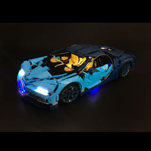 BYB LED Light Kit For LEGO 42083 Bugatti Chiron 20086 Race Car Set Remote Control Not Include Building