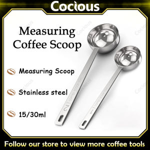 Cocious 15/30 ml Stainless Steel Measuring Coffee Scoop Tea Sugar Scoop Baking tools coffee tools Accessories Long Handle Coffee Bean Spoon