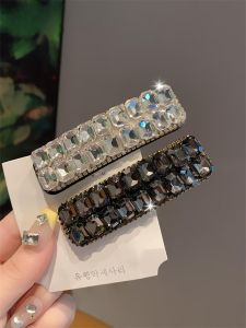 East Gate Heavy Industry Full Drill High-End Elegant Super Shiny Side Clip Vintage Chic Hair Fringe Clamp Glitzy Hair Accessories
