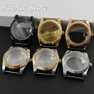 36MM/40MM S Crown Sapphire Crystal Watch Case For NH34 NH35 NH36 NH38 4R35 ETA2824 Movement Mod Parts Datejust Series Watch Case