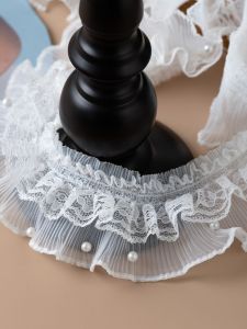 Lolita White Lace DIY Handmade Doll Clothes Skirt Hem Beaded Curtain Lace Fabric Home Sewing Accessories Craft Supplies