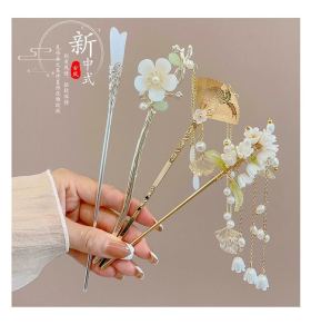 VINTLOOK   kẹp tóc Phụ Kiện Váy ma Mian kẹp tóc phong cách Trung Quốc mới cao cấp ở phía sau đầu phong cách Trung Quốc Phụ kiện tóc bước rung đơn giản và thanh lịch