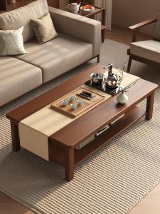 Modern Minimalist Solid Wood Coffee Table Living Room Home Use Office Reception Small Apartment Tea Desk Table CZ001