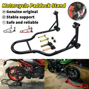 PMShop Motorcycle Racing Paddock Stand 2 In 1 (Swing Arm and Spool Type Holder) Heavy Duty Big Bike Paddock Stand Universal