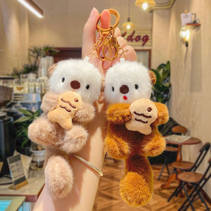 LONGKUI | Cute Girls Plush Otter Toy Keychain