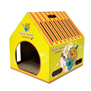 Closed Cat Scratching Board Pet Supplies Cat House Corrugated Paper Cat Claw Board Pet Toy Catnip Mouse Interactive Toys