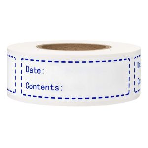 125pcs Removable Freezer Labels 1 x 3 Inch  Storage Stickers Refrigerator Freezer Paper Label Easy Clean Leaves No Residue