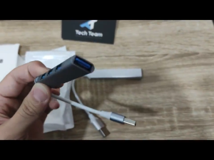 USB Hub 1To 4 port USB 3.0 Faster Transfer Speed With Slim and Small Design TYPE-C Hub [UPGRADE VERSION]