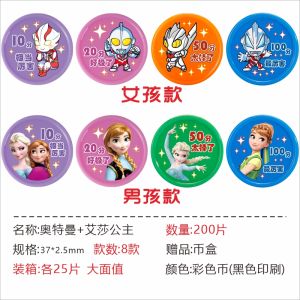 Princess Elsa Reward Childrens Points Card Elementary School Student Points Currency Kids Exchange Points Card Reward Card Love Capital