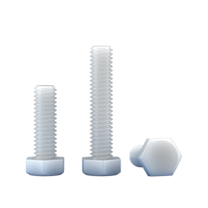 BAIRUITE | White Nylon Hex Cap Screw Insulated Screw M3 M4 M12 M20
