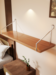 evesigar | Wall-mounted Hanging Shelf Bedside No-drill Design
