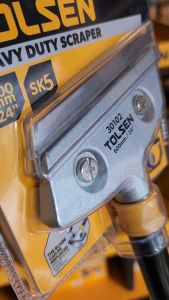 Tolsen Heavy Duty Glass & Tile Scraper w/ Soft Grip Steel Tube(12) " 24"