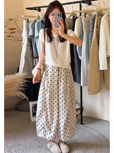 SUSIEYUAN | Stylish Summer Short Sleeve Polka Dot Pants Leisure Set