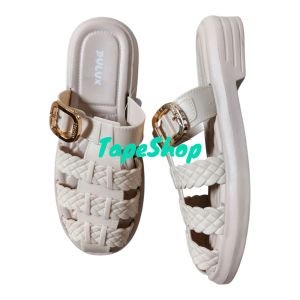 TS Sandal Selop Bustong Cewek Dewasa Terbaru Size 35-40 Kekinian 676B Anti Slip Sendal Karet Wanita Shoes