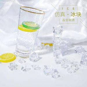 Acrylic Ice Cube Simulation Break Ice Props Transparent Stereo Car Decorations DIY Cream Gel Accessories Material Home Decor