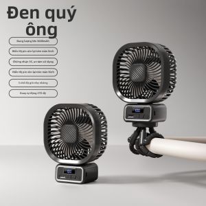 QIAOLEXIONG | Quạt Lắc Cầm Tay Kiểu Bạch Tuộc USB Nạp Điện Lại Được