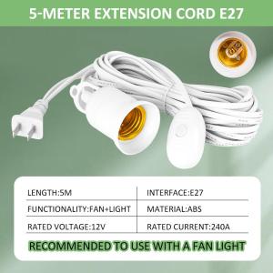 E27 Ceiling fan light 2-in-1 multi-function 30W LED fan light with remote control suitable for indoor and outdoor scenes