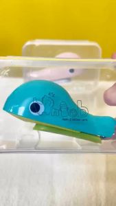 Hntob Non-Slip Handle Dolphin Baby Nail Cutter Anti-Cut Stainless Cartoon Manicure Finger Care