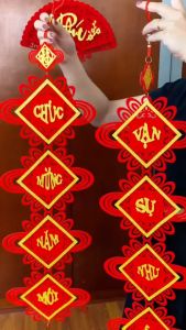 [Mẫu Hot 2026] Liễng - Câu Đối May Mắn Treo Cửa Ngày Tết Treo Tường Loại Dài Đẹp Mang Đến Tài Lộc May Mắn