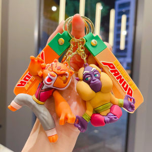 Cartoon Anime Kung Fu Panda Pendant Backpack Pendant Epoxy Doll Keychain Small Gift