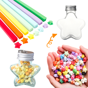 MaxPlus Star Shape Bottle Creative Gift Origami Cup DIY Handmade Birthday Gift 50ml 200ml 500ml