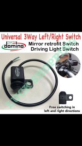 Domino Mini Driving Light Switch Rear View Mirror Installation Universal 3 Way Left/Right Retrofit Switch Suitable