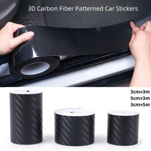 เทปฟิล์มกันรอยกันสติกเกอร์ชนสำหรับประตูรถยนต์เทปกันรอยขีดข่วนสติ๊กเกอร์ติดรถยนต์แบบทำมือเทปสีรถยนต์คาร์บอนไฟเบอร์3D