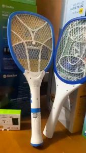 (Chính hãng) Vợt muỗi Rạng Đông bắt và diệt côn trùng bằng lưới điện Đèn báo sạc pin VBM RD.03