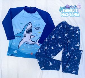 Setelan Baju Renang Anak Laki Laki Dan Perempuan Lengan Panjang Swimwear