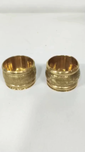 Traditional Brass Kumkum Holder & Candle Holder | Pooja Accessory Tealight Holder & Festive Decor (Pack of 1 Pc | Size - 1.5*1 Inch)