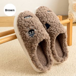 Winter Warm Anti-Slip Fleece Slippers