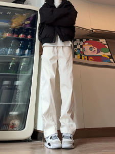 กางเกงคาร์โก้ทรงหลวมสไตล์อเมริกันสำหรับผู้ชาย ฤดูหนาว กันลม กันน้ำ กางเกงขายาวทรงหลวมสำหรับใส่ไปทำงาน ทรงลำลอง ทรงหลวม