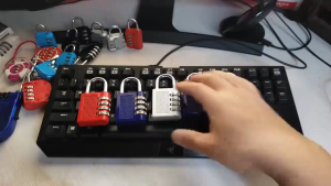 3-4 Digits Number Code Padlock Combination Padlock for Storage Cabinet Suitcase School Gym Padlock Stainless Steel