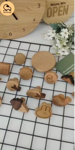 Dotsheep ตะขอแขวนผนังไม้ ทรงต้นไม้ ภูเขา ตะขอติดผนัง ตะขอแขวนเสื้อผ้า ที่แขวนผนัง มีกาวติด ไม่ต้องเจาะผนัง