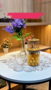 Mall Perabot | Toples Kaca Tempat Penyimpanan Snack Mewah | Toples Rusa Gold | Toples Makanan Serbaguna / Toples Kue Lebaran