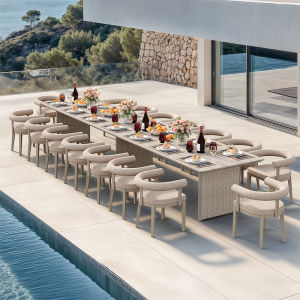 PURPLE LEAF | Outdoor Commercial High-End Aluminum Table and Chairs