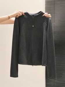 LUOSHAO | Design Sensation Half-Turtleneck Dual-Zipper T-Shirt