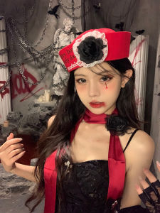 Nurse Costume Hat: Red Original Rose Sailor Cap