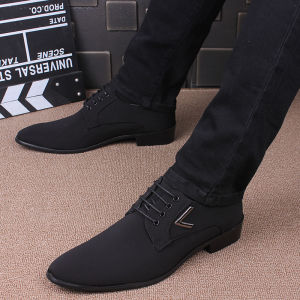 British Style Pointed Toe Leather Shoes Mens Trendy Formal Casual Shoes Wedding Groom Shoes Increased Height New Arrival 2025