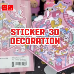 STICKER 3D Premium Satisfying Decoration Landscaping Creative Mainan Anak Lucu Korean