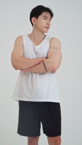 [BUNDLE OF 3] DLSTAR Mens 100% Cool Compact Cotton Tank Top Sleepwear