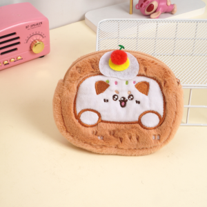 Korean Style Cartoon Coin Purse Mini Plush Portable Key Earphone Bag Versatile Youthful Dream Fairy Tale Coin Wallet