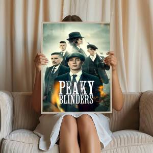 TV Drama Peaky Blinders Anime Posters Sticky Whitepaper Sticker DIY Room Bar Cafe Kawaii Room Decor