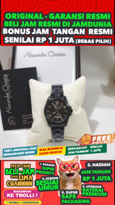JAM TANGAN ALEXANDRE CHRISTIE WANITA ORIGINAL 8659 AC8659 AC 8659 - Women NG - Stainless Steel - Black dial Rose Gold - Jamdunia / Jam dunia JD18 # JAM TANGAN ALEXANDER CHRISTIE WANITA JAM ALEXANDER CHRISTIE WANITA + AC 8659 L1 AC8659L1 AC 8659L1 S003