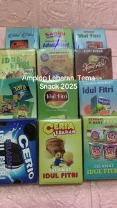 Amplop Lebaran Angpao Viral Unik Tema Snack 2025 Ukuran M Isi 10 Pcs