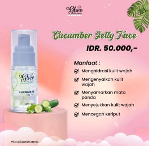Cucumber jelly face gbee glow beauty